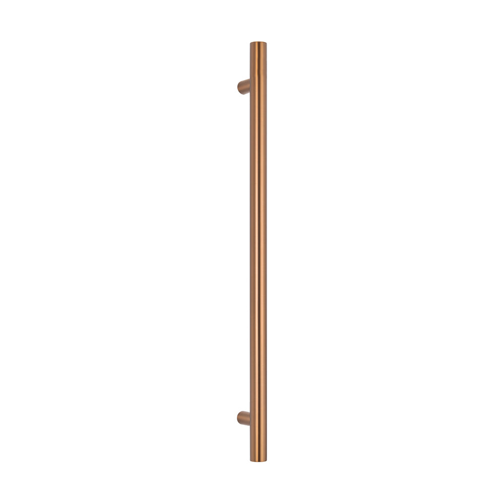 Radiant Round Bar Vertical Towel Rail - Brushed Bronze